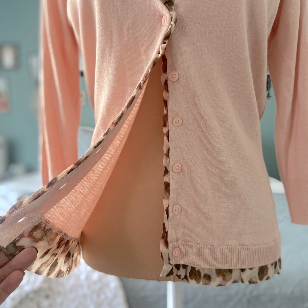Sweet NY&Co. Pink Cardigan.